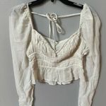 Free People Aurora Top Blouse Crop White Size XS (see Description) Photo 5