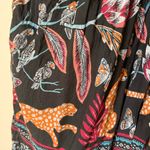 Anthropologie  Deep V leopard butterfly mini dress size M Photo 2