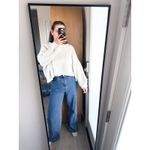 Anthropologie Moth Cream White Cropped Sweater Photo 9