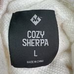 Members Mark Sz Large Cozy Sherpa Full Snap Jacket White Womens Long Sleeve Warm Photo 8