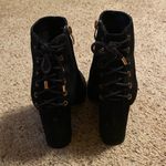 Limelight  Lace Up Black Booties Photo 2