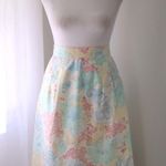Vintage ‘70s Sears Skirts That Fit Pastel Floral Print A Photo 0