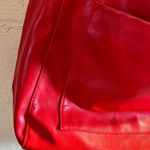 Red vegan handbag: brand new in package large faux leather bag by Grace Photo 6