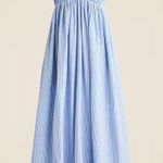 J.Crew  Dress White and Blue Striped Photo 0