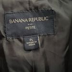 Banana Republic Black Trench Belted Jacket. Size Petite Large Photo 7