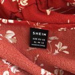 SheIn  size XL Clasi Floral Print Lantern Sleeve Peplum Blouse Photo 4