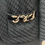 Boston Proper Vintage  Chain Detailing 3/4 sleeves Size 4 Black elegant Photo 4