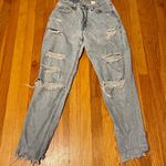 Levi's Loose Fit Straight Leg Denim Jeans Size 8 reg medium Blue Ripped Photo 1