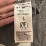 Athleta  Uptempo Ribbed Henley Top Size Small Heather Gray‎ Long Sleeve Shirt Photo 4