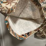 Rafaella NWOT Sz: 14 Colorful Earth Tone Paisley Cropped Capri Flat Front Pant. Photo 8