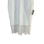 NWT Lulus Womens Dress Size L White Bodycon Lace High Neck Elegant Chic sheer Size L Photo 2