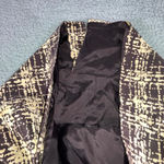 Talbots  Petites Pure Silk Plaid Sheath Dress Women 10 Brown Beige Sleeveless Photo 8