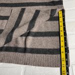 Banana Republic Poncho Sweater Womens M Taupe Cowl Neck Stripe Oversized Slouchy Photo 14