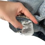 AGOLDE  Leo Denim Vest Frayed Crop Trucker Sleeveless Button Down Womens Large Photo 5