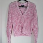 Paige  Bastille cardigan in Bubblegum bishop sleeve knit button down size M Photo 4