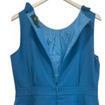 J.Crew  Suiting Sleeveless Dress Blue 12 Wool Blend Ruffles Pencil Dress Office Photo 5
