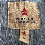 Peoples Liberation Womens Denim Blue Jean Jacket Dark Wash Short Length Medium Photo 12