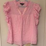 Davi & Dani  Pink Ruffle Blouse Photo 2