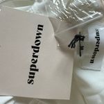 superdown  White Off Shoulder Milkmaid Dress MEDIUM Belted Mini Revolve $74 NEW Photo 7