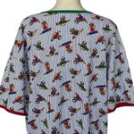 Vintage 90s Avon Christmas Pajama Dress Women’s Size M/L Teddy Bear Pencil Print Red Size L Photo 4