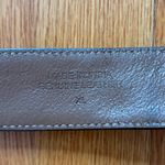 Shyanne  Brown Leather Embroidered Belt Rose Gold Details XL Etched Flower Photo 7