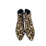 J.Crew Collection Sienna Leopard Calf Hair Booties Black Brown Size 8 Photo 2
