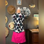 Joseph A Y2K Jospeh A. Bright Flowers on White Sleeveless Pet. Med. Photo 3