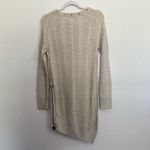 NWT Left on Houston Cable Knit Tunic Sweater Dress Small White Photo 4