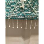 Vintage 60s Womens Size Small Blue Sequin Beaded Sleeveless Wool Theater Costume Photo 4