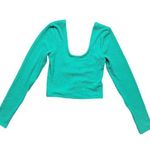 NWT Araminta James Women's Ocean Breeze Crinkle Top Tropical Green Size 6/XS Photo 0