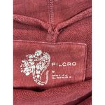 Pilcro  by Anthropologie Washed Burgundy Crewneck Drape Neck Sweatshirt Women M Photo 8