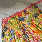 Royal Silk Vintage Floral Maxi Skirt Yellow Size undefined Photo 10