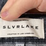 SLVRLAKE Beatnik slim straight distressed rigid denim jeans washed black size 25 Photo 10