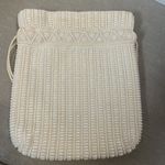 VINTAGE Fine Arts‎ Bag Co. Ivory Pearl Beaded Handbag Evening 8x7 Double Sinch Photo 1
