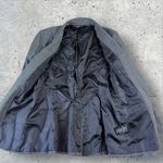 Norma Kamali  Single Breasted Glenn Plaid Blazer Jacket Black White Size 8‎ Photo 1