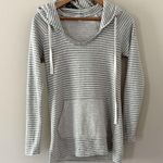 James Perse Standard  Women’s Gray Hoodie Scoop Neck Kangaroo Pocket Size 2/M Photo 0