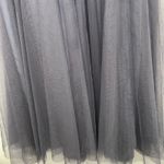 Amsale Gray Women's Gray Tulle One Shoulder Formal Gown Wedding Dress Size 6 Photo 2
