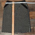 Talbots Petites Black White Wool Blend Pencil Skirt Size 2P Italian Fabric Photo 4