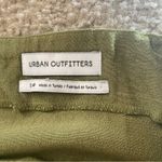 Urban Outfitters  Natalia Side Slit Button Up Midi Skirt Size Small Olive Green Photo 6