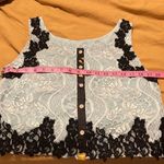 Gimmicks by BKE BKE gimmicks blue and black lace crop top size medium Photo 6