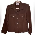 Levi's SAGA BROWN BUTTON DOWN WOMEN TOP WITH POCKETS SIZE SMALL Photo 0