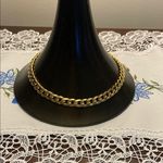 Gold Plated Flat Curb Chain Necklace Photo 0