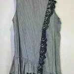 BP‎ Nordstrom Women’s Ruffle Tank Black/White Stripe Dress Size S White Photo 0