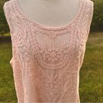 Style & Co Blush Pink Lacy Tank Top Photo 13