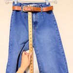 ZARA  High Waisted Wide Leg Denim Jeans Medium Wash Belted Size 0 Photo 9