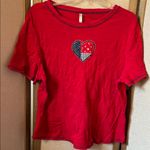 White Stag  Red Crew Neck Top XL Photo 0