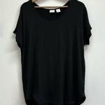 St. Tropez Saint Tropez West black boatneck, modal, short sleeve T-shirt size XL Photo 0