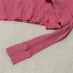 Urban Outfitters  Pink Long Sleeve Crop Top Photo 5
