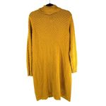 Eloquii Mustard Yellow Long Sleeve Honeycomb Turtleneck Sweater Dress Size 14 Photo 1