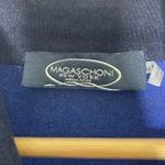 Magaschoni  Medium Cashmere Turtleneck Sweater Color block Blue Dress Size Medium Photo 4